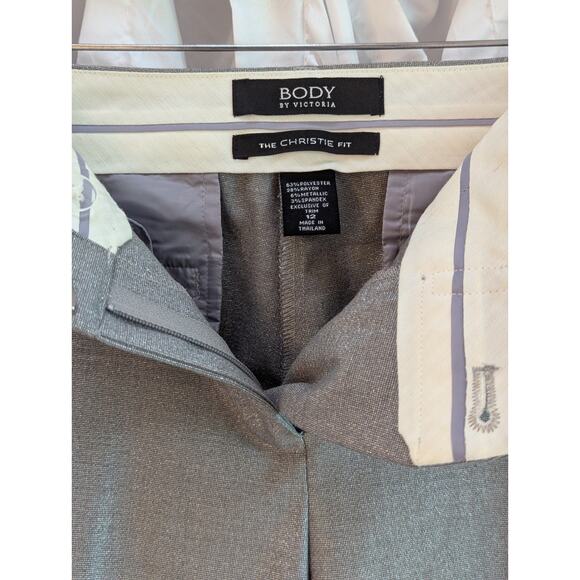 Body by Victoria The Christie Fit Size 12 Silver Four Pocket Wide Leg - Picture 11 of 16